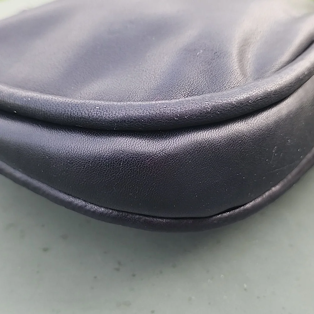 Vincent Camuto The Basha Black Leather Crossbody/ Shoulder Bag